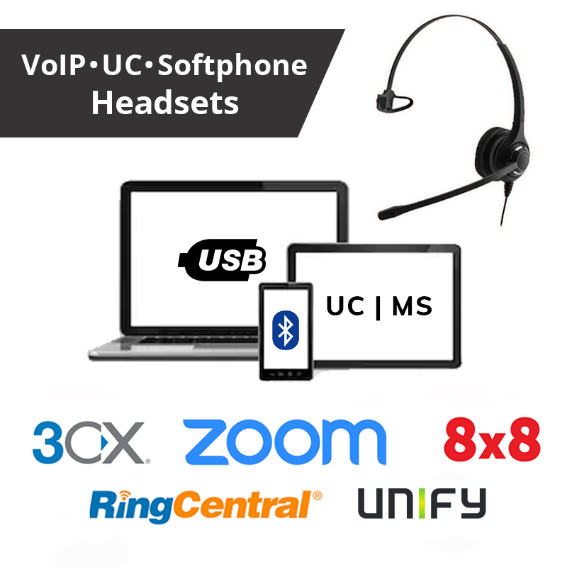 Softphone USB Optimised Headsets