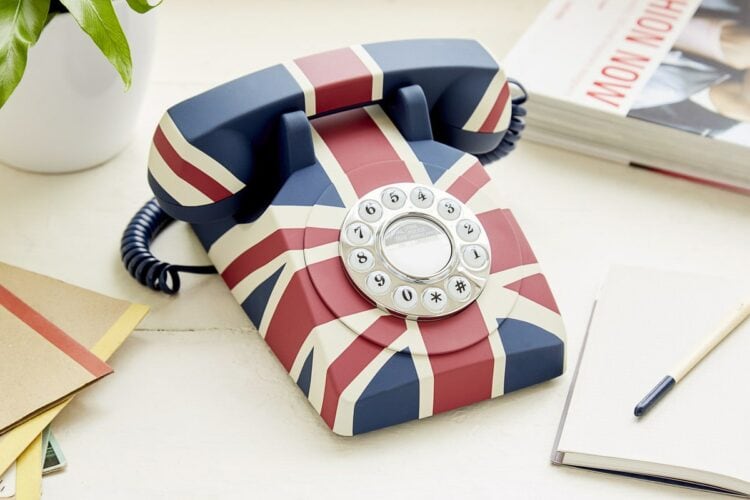 Union Jack Retro Telephone