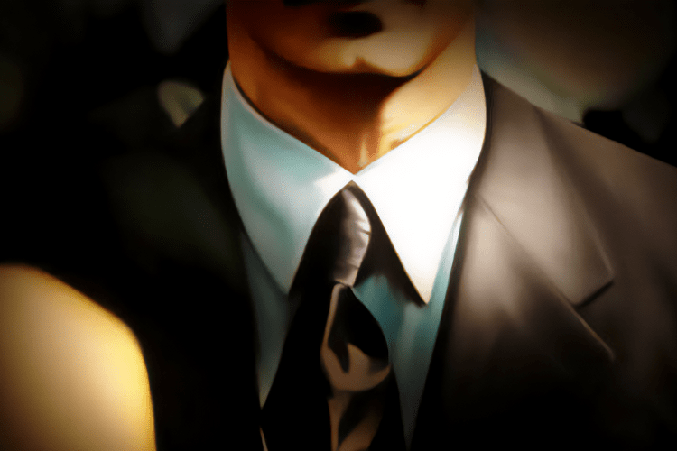 Illustration of a Business Executive, suit and tie