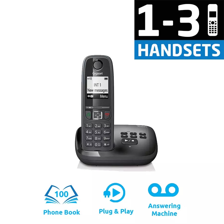 Gigaset AS405A DECT Cordless Phone With Answering Machine
