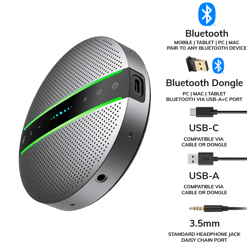 Project Telecom PT-EB Noise Cancelling USB Bluetooth Speakerphone with bluetooth dongle