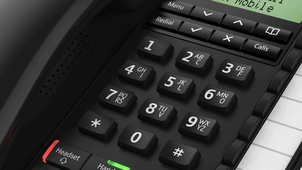 What are the best corded telephones? Close up of a Black BT Converse 2300 telephone