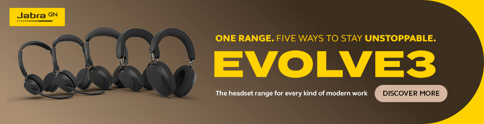 Jabra Evolve3 Headsets from a Jabra Authorised Partner