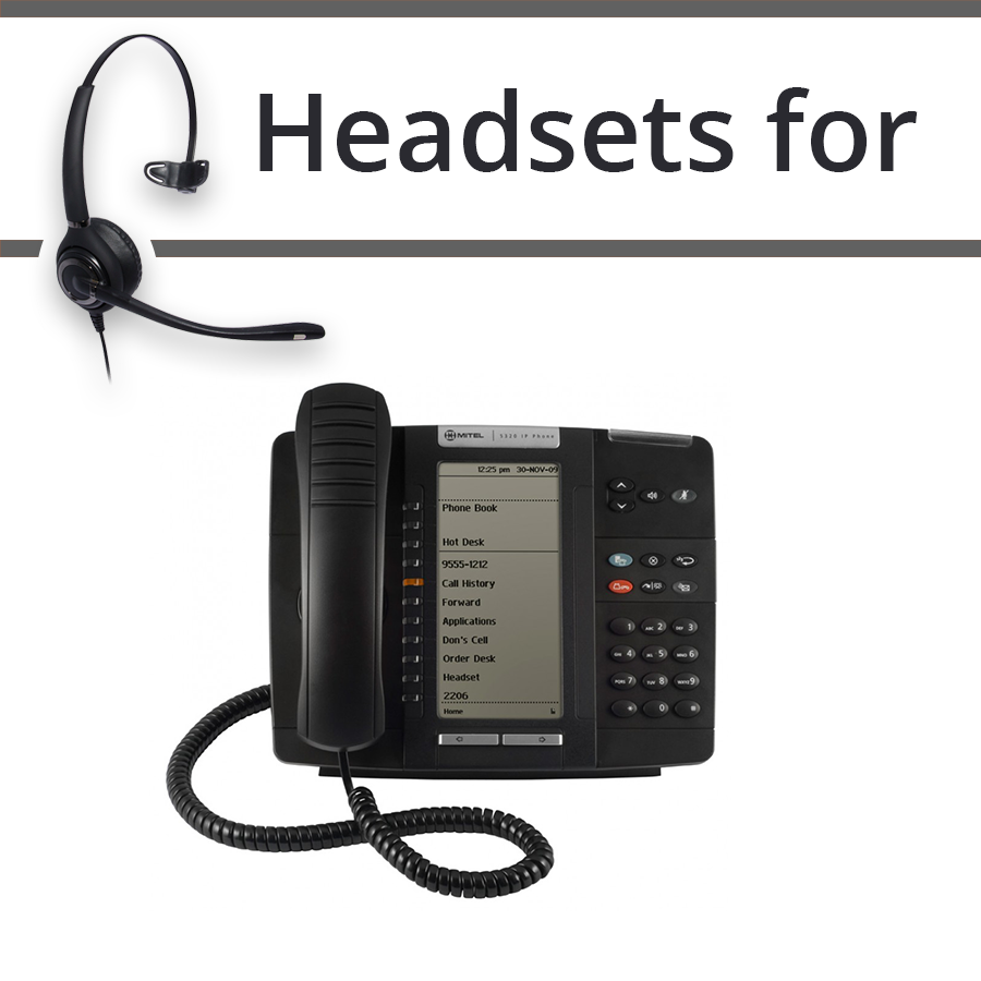 Headsets for Mitel 5320e