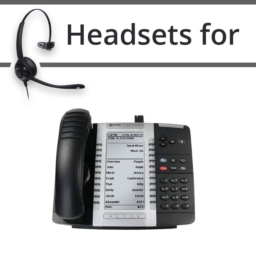 Headsets for Mitel 5340