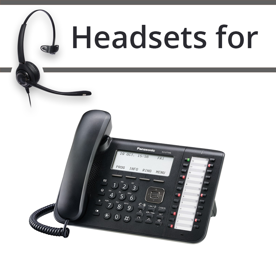 Headsets for Panasonic KX-DT546