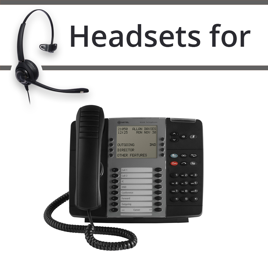 Headsets for Mitel 8568