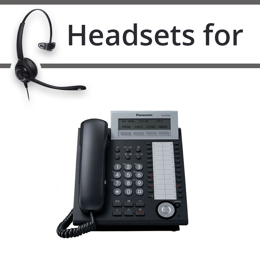 Headsets for Panasonic KX-DT333