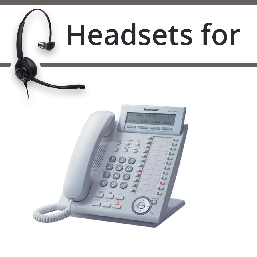 Headsets for Panasonic KX-DT343