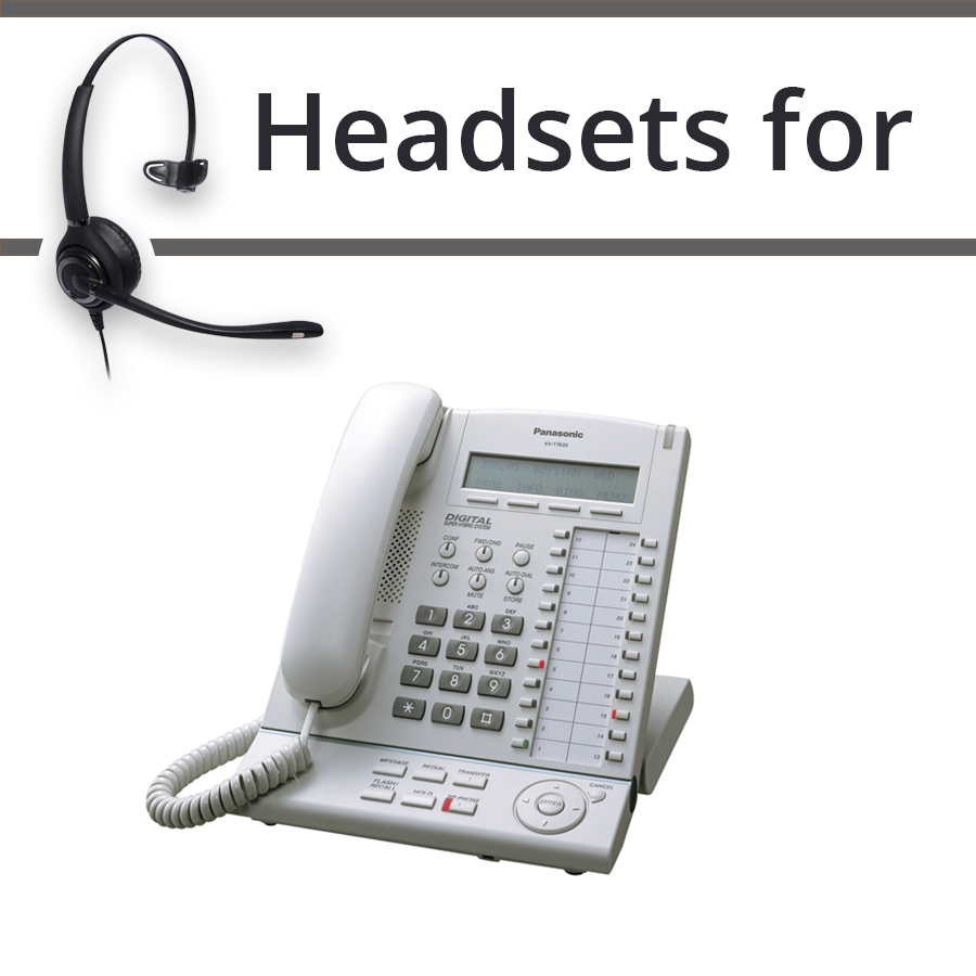 Headsets for Panasonic KX-T7633