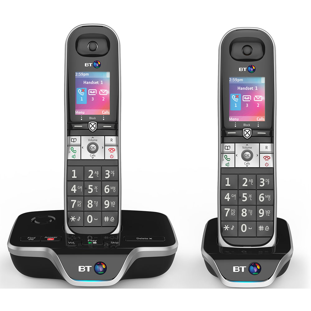 BT 8610 Trio Digital Cordless Phone With Answering Machine /& Advanced Call Blocking