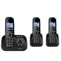 Amplicomms BigTel 1583 Voice | Amplified DECT Cordless Phone | with Answering Machine and Call Blocker - Trio