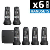 Gigaset E630A Robust DECT Cordless Phone With Answering Machine - Sextet