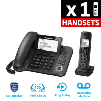 Panasonic KX-TGF320E Corded & Cordless DECT Phone with Answering Machine