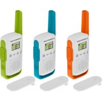 Motorola TALKABOUT T42 Walkie Talkies - Triple Pack - Green / Blue / Orange - New
