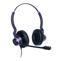 Binaural Ultra Noise Cancelling Contact Centre Headset | Compatible with Grandstream GXP2100