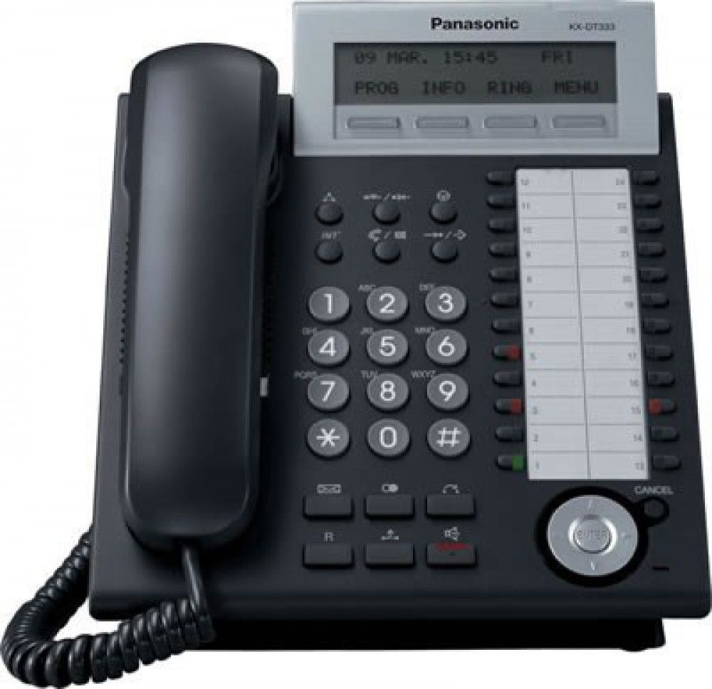 Panasonic KX-DT333 | Black | Refurbished | From £49.95 - PMC Telecom