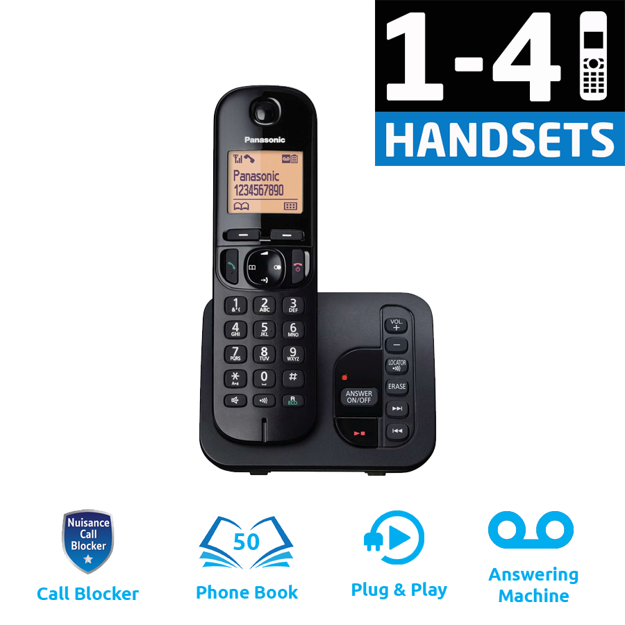 Panasonic 2-Line Corded/Cordless Phone System with 1 Handset