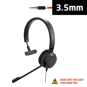 Jabra Evolve 30 II UC Mono Headset with 3.5mm Jack