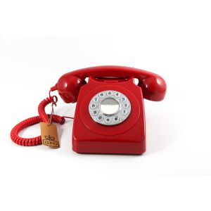 GPO 746 Push Button SIP Telephone - Red