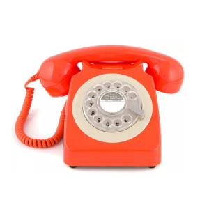 GPO 746 Rotary Dial Telephone - Orange