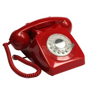 GPO 746 Rotary Dial Telephone - Red