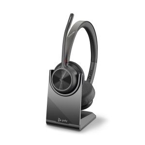 Poly Voyager 4320 UC-M | Bluetooth Wireless Stereo Headset with Charging Stand | USB-A - New
