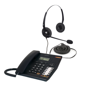 Alcatel Temporis 580 Corded Telephone + JPL 100-PB Headset