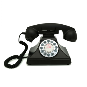 GPO 200 Classic Rotary Dial Retro Telephone - Black