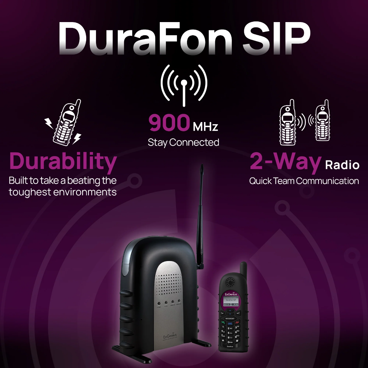 EnGenius DuraFon Long Range SIP Phone System - Triple - PMC Telecom