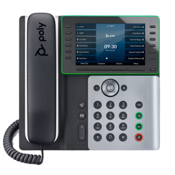 Poly Edge E550 IP Phone - Bluetooth & Wi-Fi
